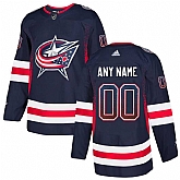 Columbus Blue Jackets Navy Men's Customized Drift Fashion Adidas Jersey,baseball caps,new era cap wholesale,wholesale hats